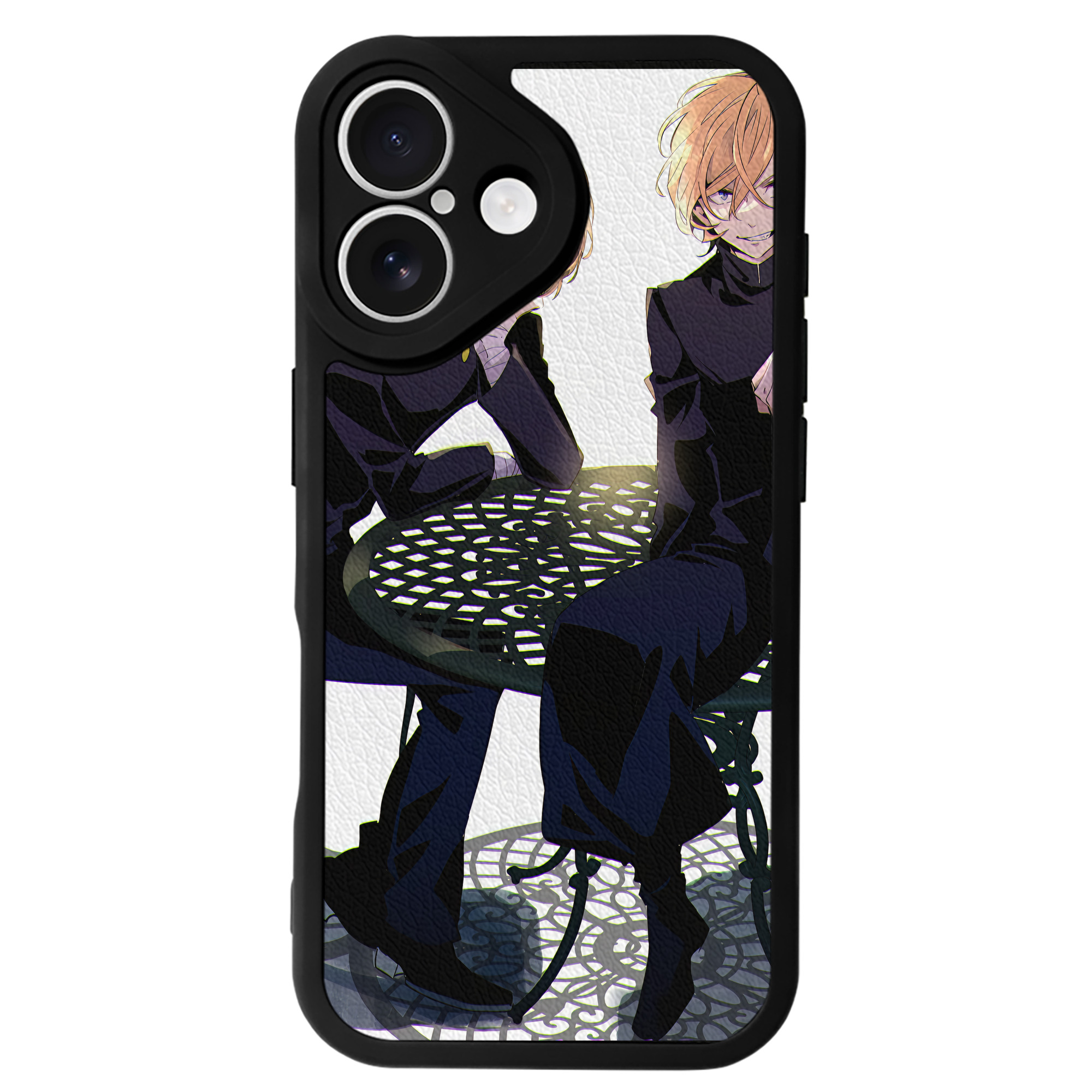 （画像用） 文豪ストレイドッグス Bungo Stray Dogs 【iPhone 16シリーズ対応】シリコンスマホケース（レザー調） 材質：シリコン